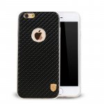 Wholesale iPhone 7 Plus Carbon Fiber Armor Hybrid Case (Black)